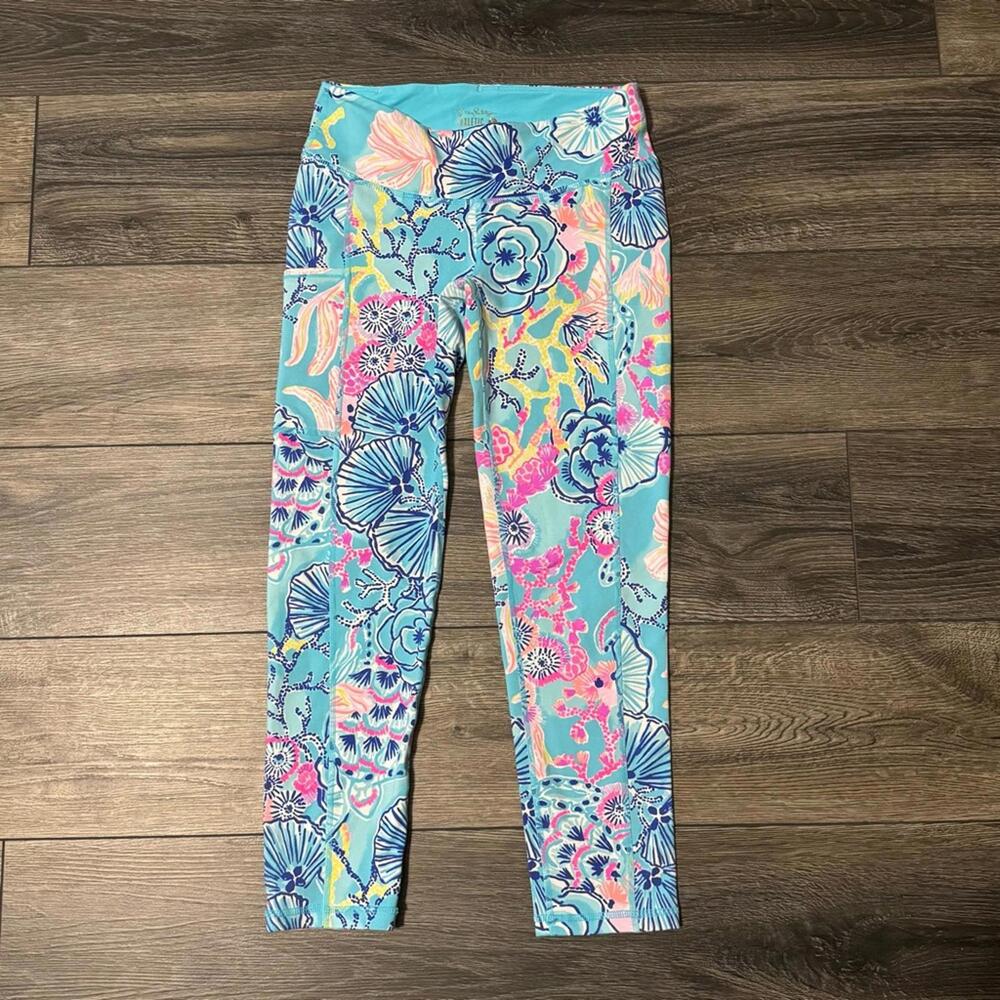 Lilly Pulitzer Luxletic Weekender Leggings UPF 50+ Small - Picture 3 of 15